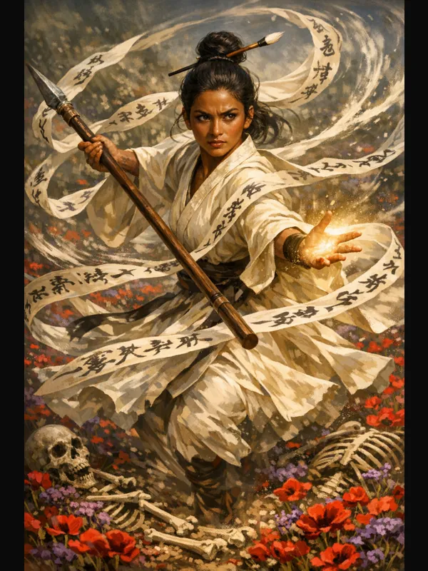 Anwar the Radiant, Variant Human Monk (Warrior of Mercy)