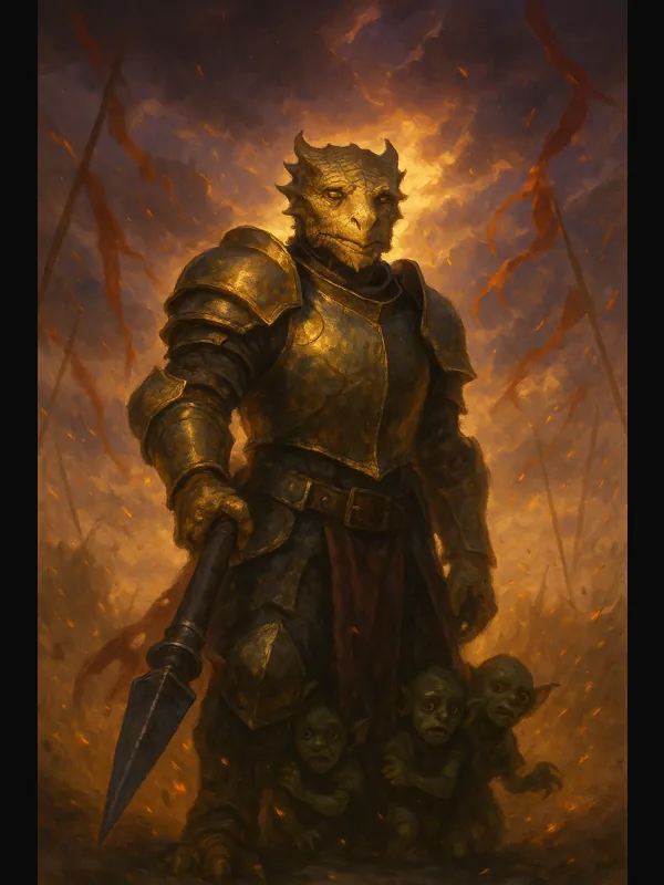 Belvarax 'Gobsmack' Allimander, dragonborn paladin